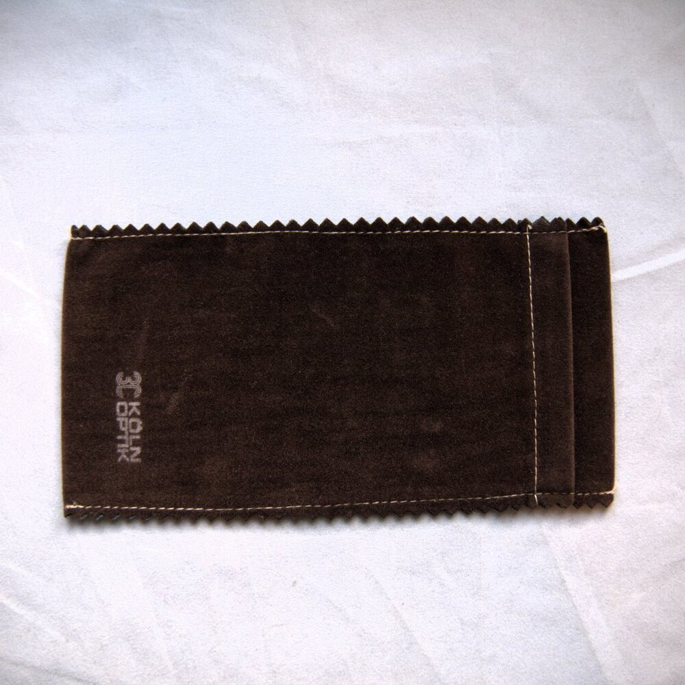 Vintage Velvet Eyeglass Sleeve Soft Case Dark Brown by Koln Optik